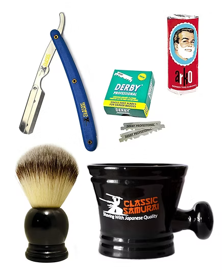 Classic Samurai Men Premium Shaving Set 3