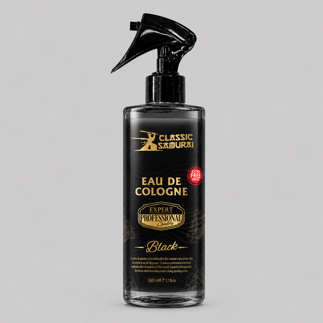 Classic Samurai Professional Eau De Cologne Black