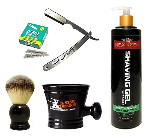Classic Samurai Men Premium Shaving Set 4