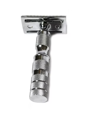 Classic Samurai Safety Travel  Razor Chrome Finish