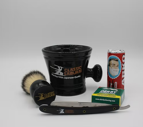 Classic Samurai Men Premium Shaving Set 3