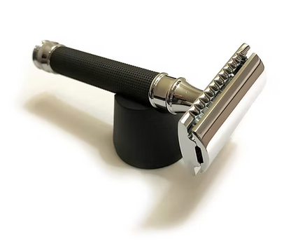 Classic Samurai Safety Razor Black Chrome Finish