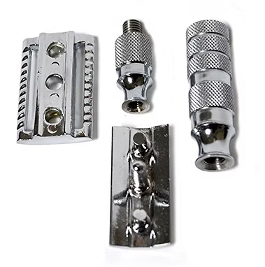 Classic Samurai Safety Travel  Razor Chrome Finish