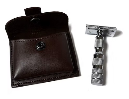 Classic Samurai Safety Travel  Razor Chrome Finish