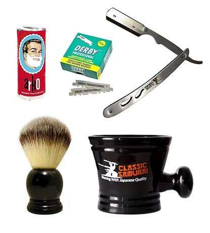 Classic Samurai Men Premium Shaving Set 3