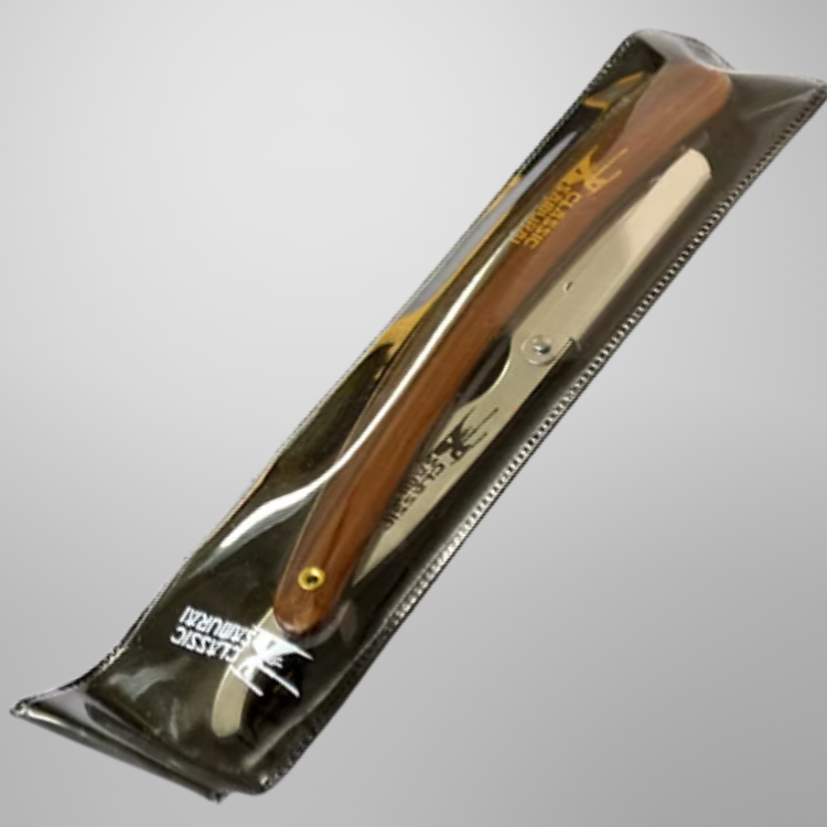 Classic Samurai Razor Holder Wooden Handle
