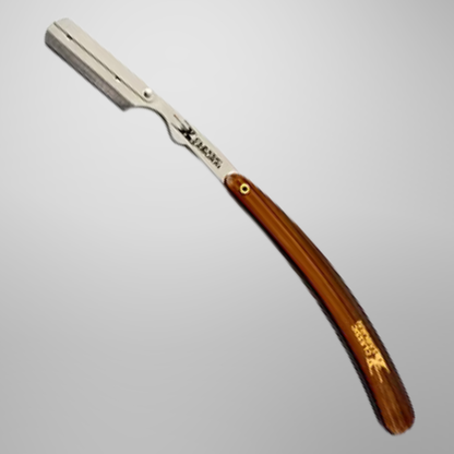 Classic Samurai Razor Holder Wooden Handle
