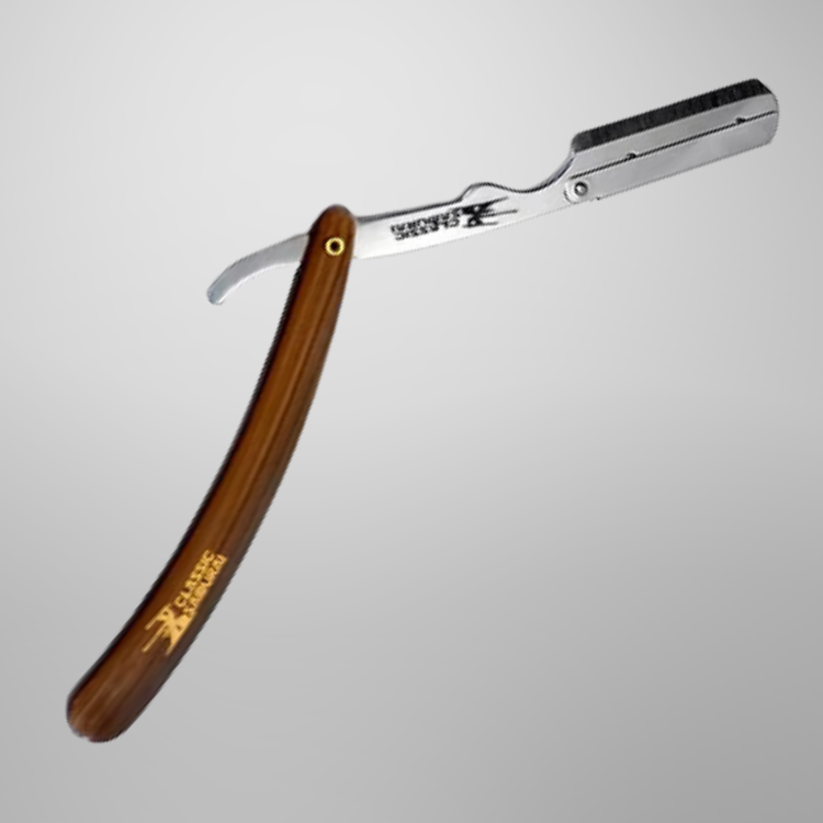 Classic Samurai Razor Holder Wooden Handle