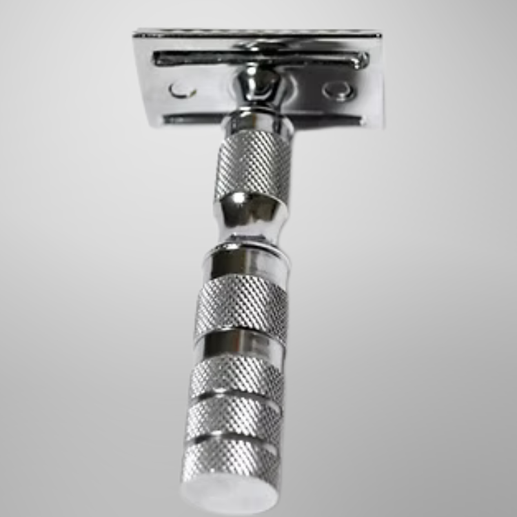 Classic Samurai Safety Travel  Razor Chrome Finish