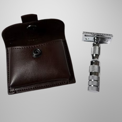 Classic Samurai Safety Travel  Razor Chrome Finish