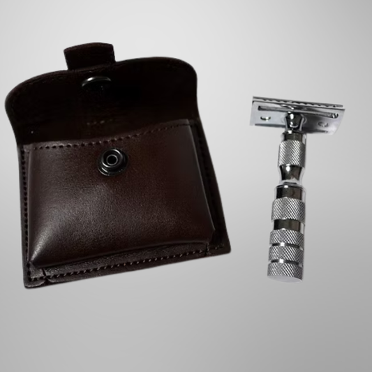 Classic Samurai Safety Travel  Razor Chrome Finish
