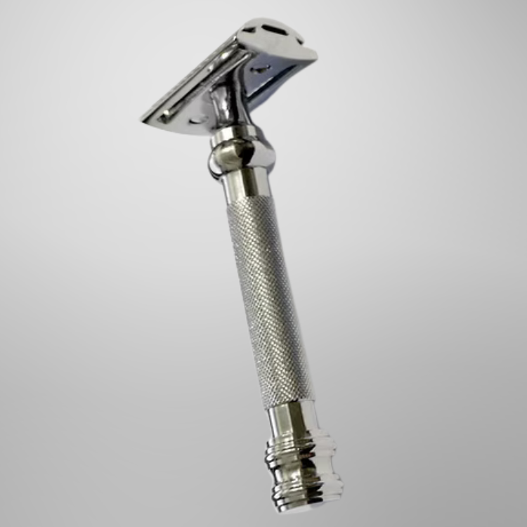Classic Samurai Safety Razor Chrome Finish