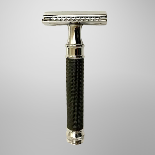 Classic Samurai Safety Razor Black Chrome Finish