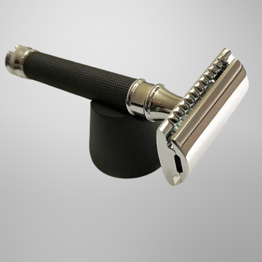 Classic Samurai Safety Razor Black Chrome Finish
