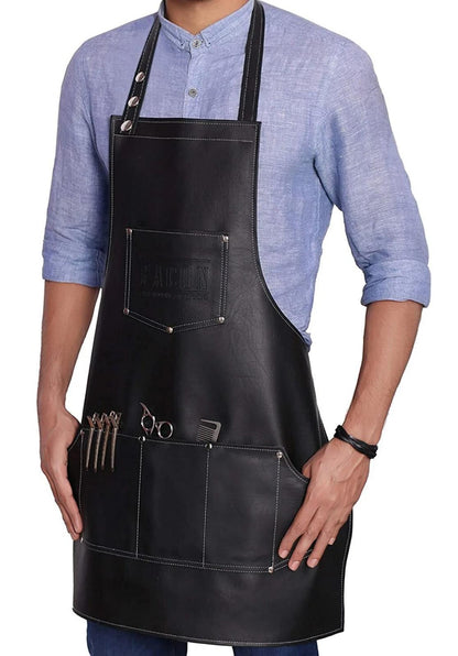Professional Barber Leather Apron – Premium Protection & Style