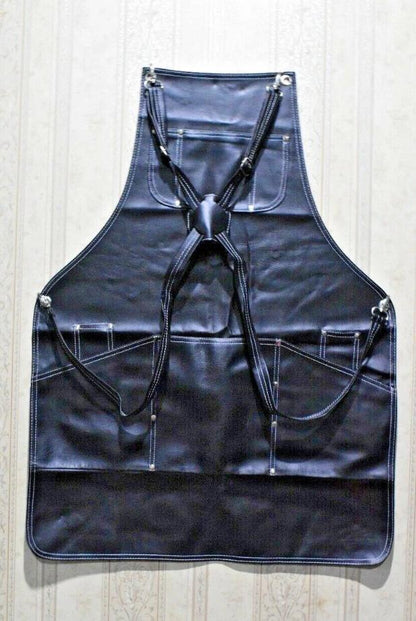 Professional Barber Leather Apron – Premium Protection & Style