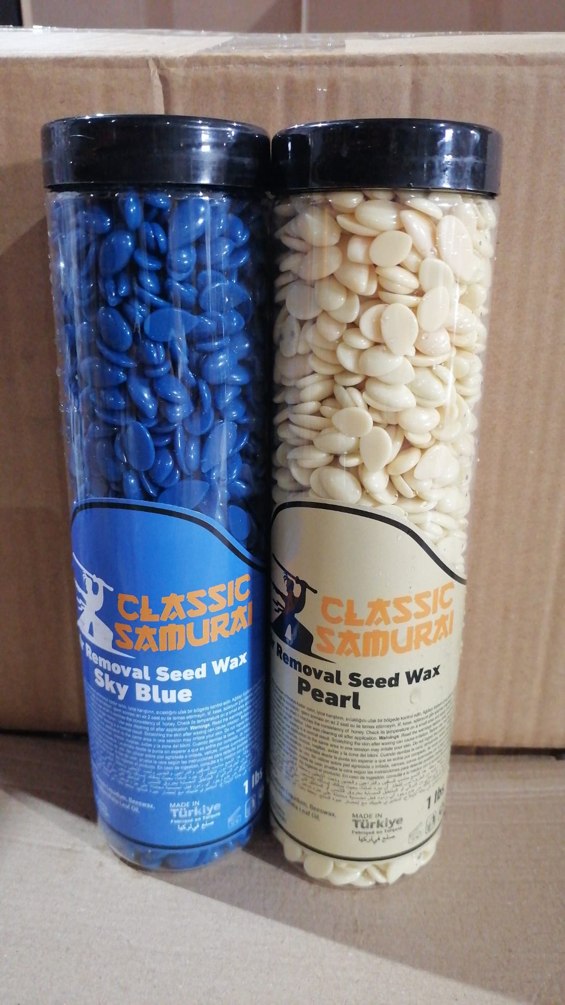 Classic Samurai Sky Blue Strip-Free Hard Wax Beads