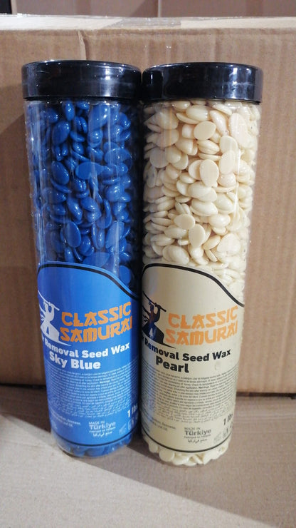 Classic Samurai Sky Blue Strip-Free Hard Wax Beads