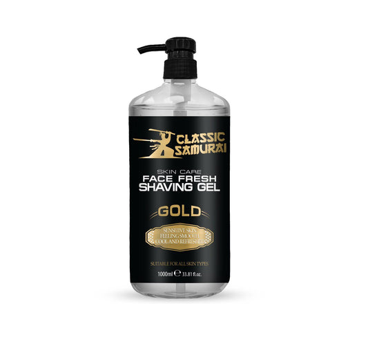 Classic Samurai Face Fresh Shaving Gel Gold 1000 ML