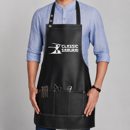 Professional Barber Leather Apron – Premium Protection & Style