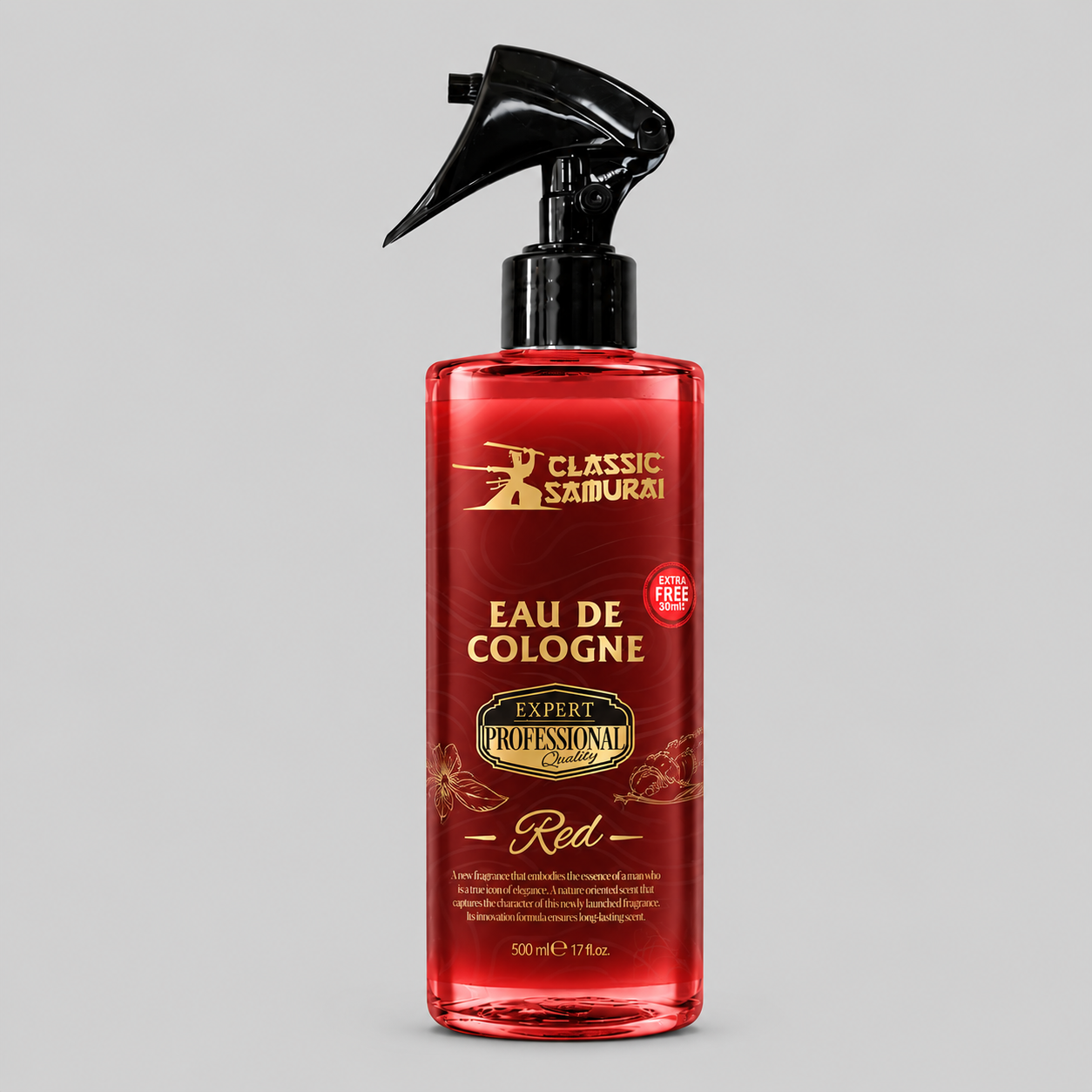 Classic Samurai Professional Eau De Cologne Red